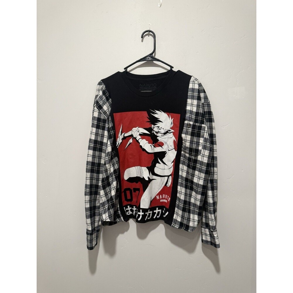 Reworked Upcycle Grunge Oversize Naruto Shippuden One of a Kind Top M/L